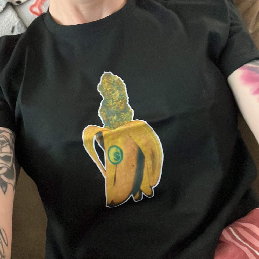 SeedleSs. Banana Crop Top LADIES TEE Stoner Chick